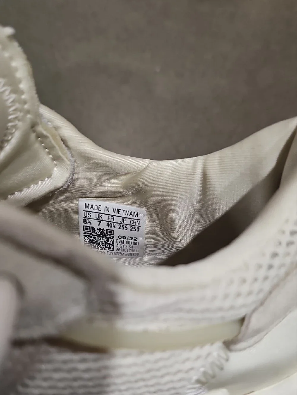 adidas Ozweego Cream White Mesh Athletic Sneakers